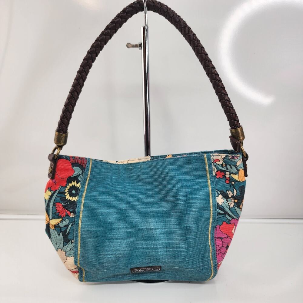 Sakroots Elsa Small Hobo Bag Artist Circle Spirit Desert Blue Pink Floral Purse - Picture 2 of 16
